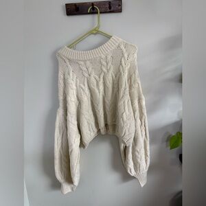 Altar'd State Brandi Chunky Cable Knit Sweater